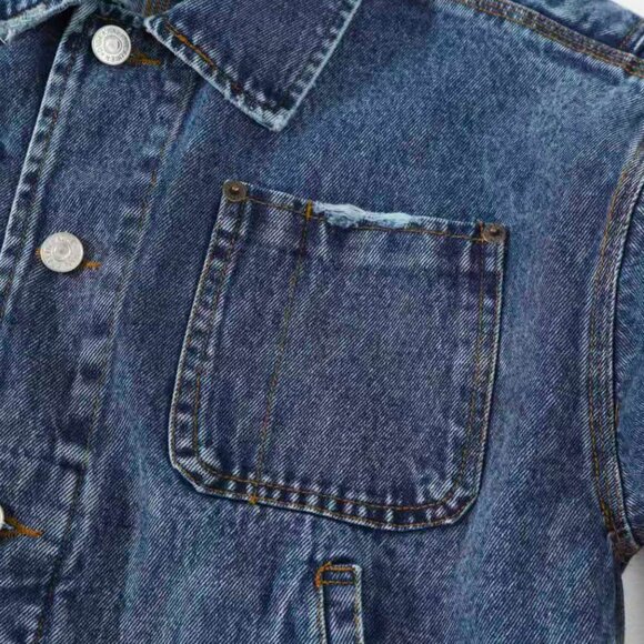 Polo Ralph Lauren Denim Dungaree Jacket Auth - Picture 9 of 16